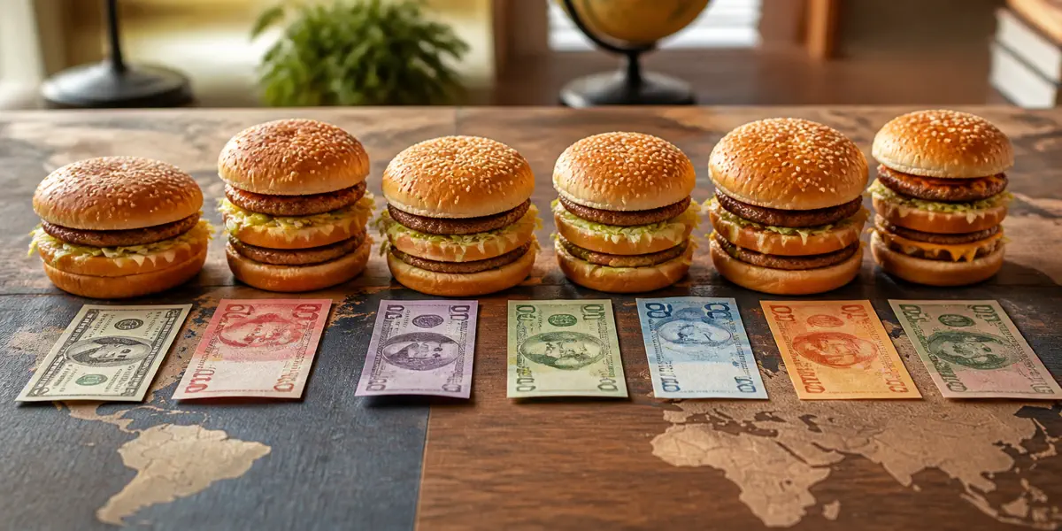 Big Mac prices across currencies